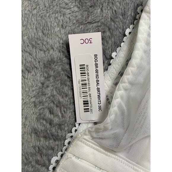 Adore Me Underwire Bra Size 30C Red and White (lot of 2) - Picture 4 of 9